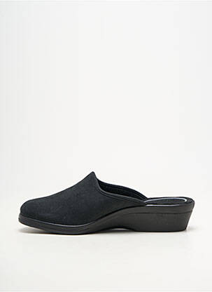 Papuci/pantofi de casă vârf rotund toc plat până la 3 cm negru ROMIKA femeie
