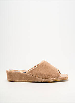 Papuci/pantofi de casă semi compensat toc de 4 la 6 cm bej WESTLAND femeie
