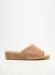 Papuci/pantofi de casă semi compensat toc de 4 la 6 cm bej WESTLAND femeie