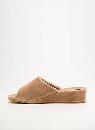 Papuci/pantofi de casă semi compensat toc de 4 la 6 cm bej WESTLAND femeie