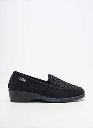 Papuci/pantofi de casă vârf rotund toc plat până la 3 cm negru SEMELFLEX femeie