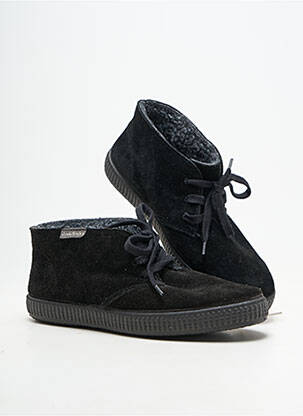Adidași umplută vârf rotund negru VICTORIA unisex