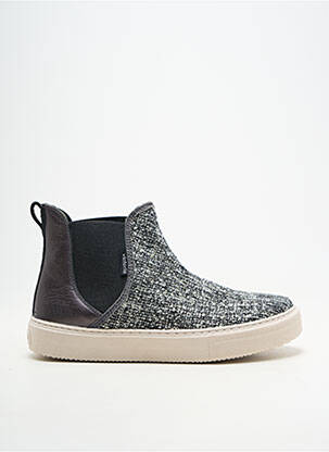 Adidași țesătură țesătură cu sclipici toc plat până la 3 cm negru VICTORIA femeie