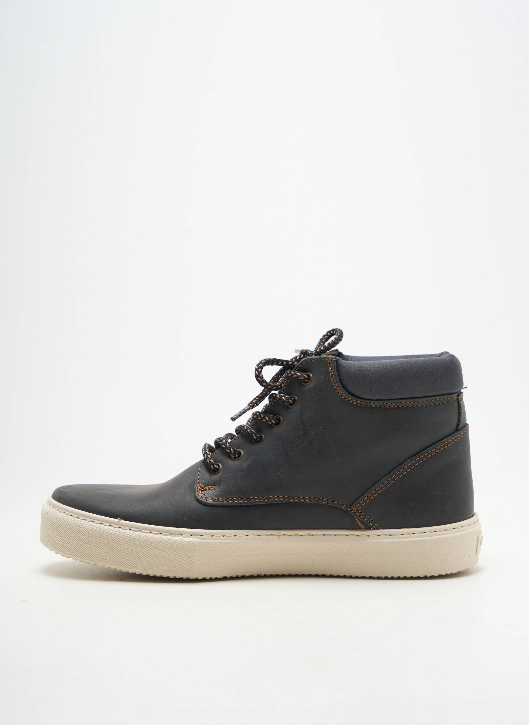 Adidași material neted vârf rotund negru VICTORIA bărbat