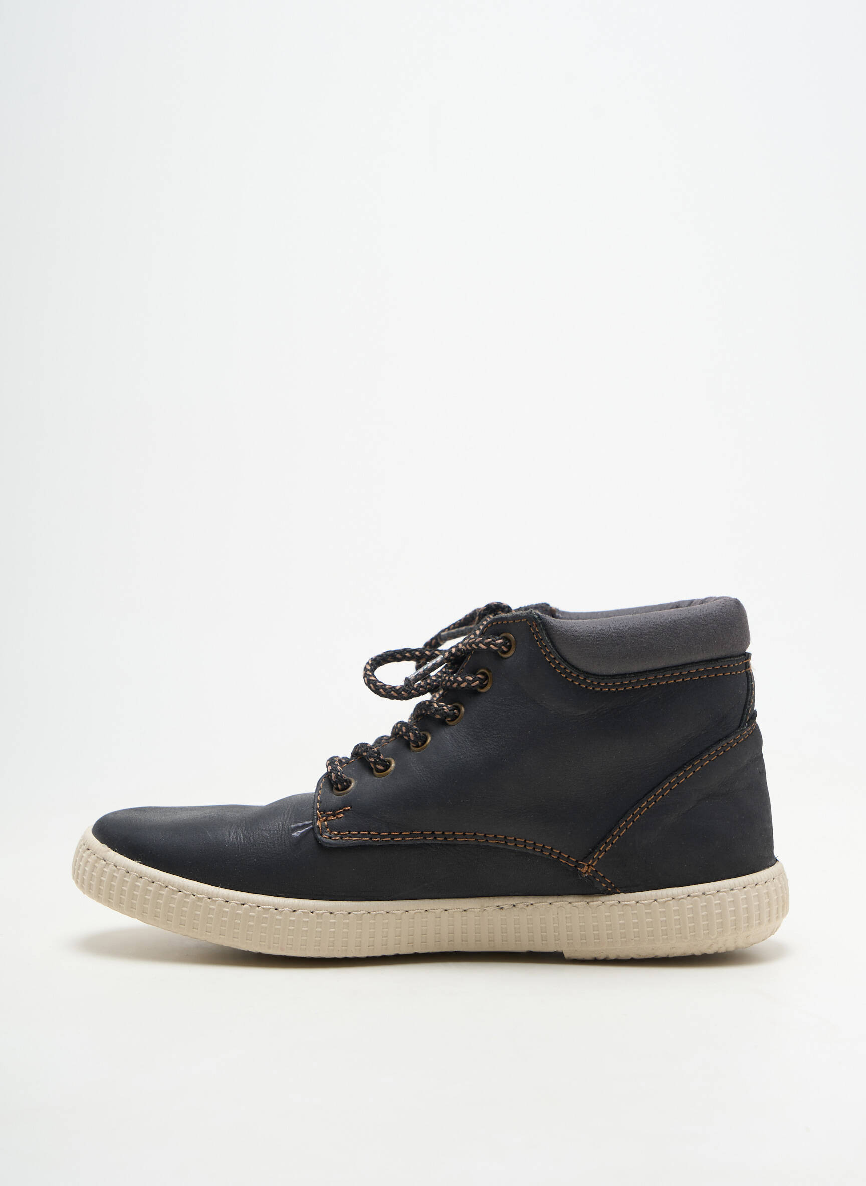 Adidași material neted vârf rotund negru VICTORIA unisex