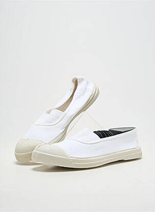 Slip-on-uri  toc plat până la 3 cm alb BENSIMON femeie
