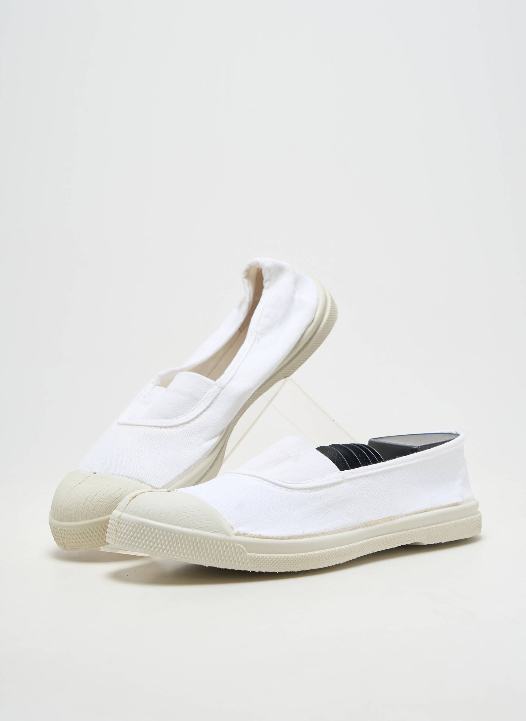 Slip-on-uri  toc plat până la 3 cm alb BENSIMON femeie