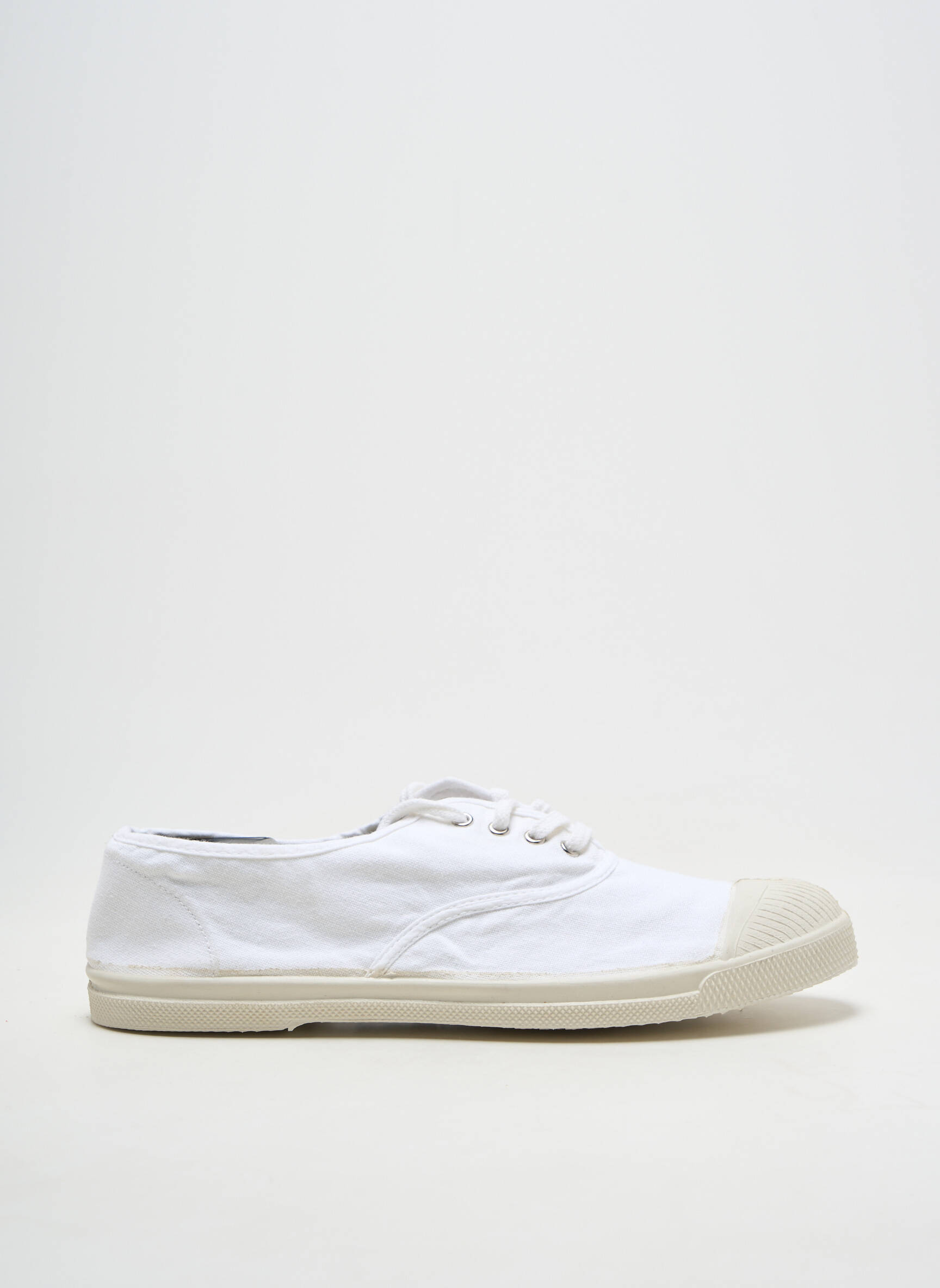 Slip-on-uri închidere cu șireturi toc plat până la 3 cm alb BENSIMON femeie