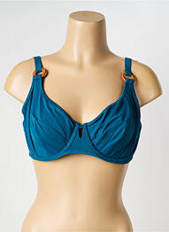 Sutien de costum de baie elasticitate sutien balconet cu decolteu înalt verde SANS COMPLEXE femeie