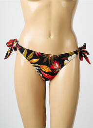 Chiloți de baie imprimeu floral bikini negru SANS COMPLEXE femeie