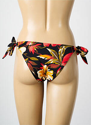 Chiloți de baie imprimeu floral bikini negru SANS COMPLEXE femeie