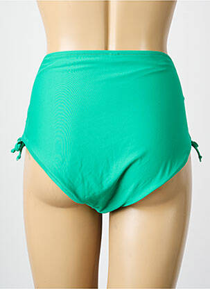 Chiloți de baie efect material satinat chiloți verde ESCORT femeie