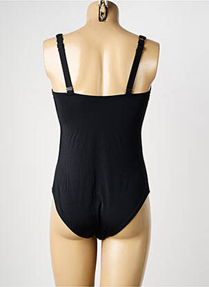 Costum de baie dintr-o singură piesă efect material satinat top sutien modelat negru SANS COMPLEXE femeie