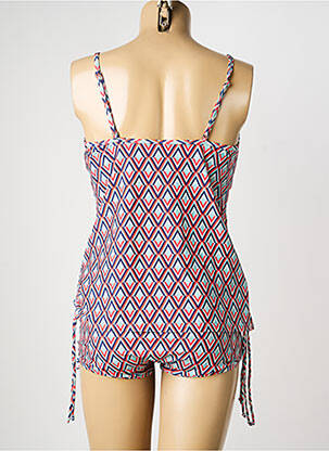 Tankini efect material satinat albastru SUN PROJECT femeie