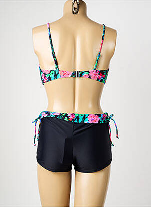 Costum de baie din două piese top sutien modelat top sutien modelat negru SUN PROJECT femeie