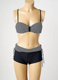 Costum de baie din două piese top sutien modelat top sutien modelat negru SUN PROJECT femeie