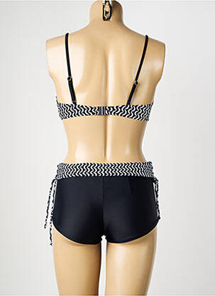 Costum de baie din două piese top sutien modelat top sutien modelat negru SUN PROJECT femeie