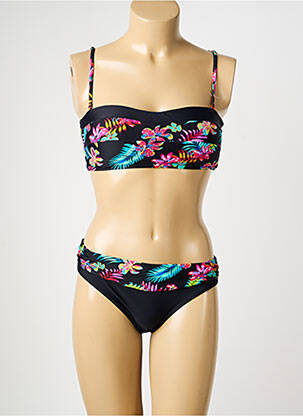 Costum de baie din două piese top bentiță top bentiță negru SUN PROJECT femeie