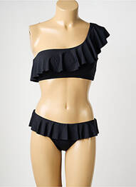 Costum de baie din două piese top bentiță top bentiță negru ADMAS femeie