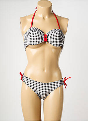 Costum de baie din două piese top sutien modelat top sutien modelat negru PLATJA femeie