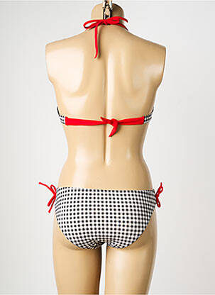 Costum de baie din două piese top sutien modelat top sutien modelat negru PLATJA femeie