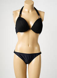 Costum de baie din două piese top sutien modelat top sutien modelat negru SUN PROJECT femeie