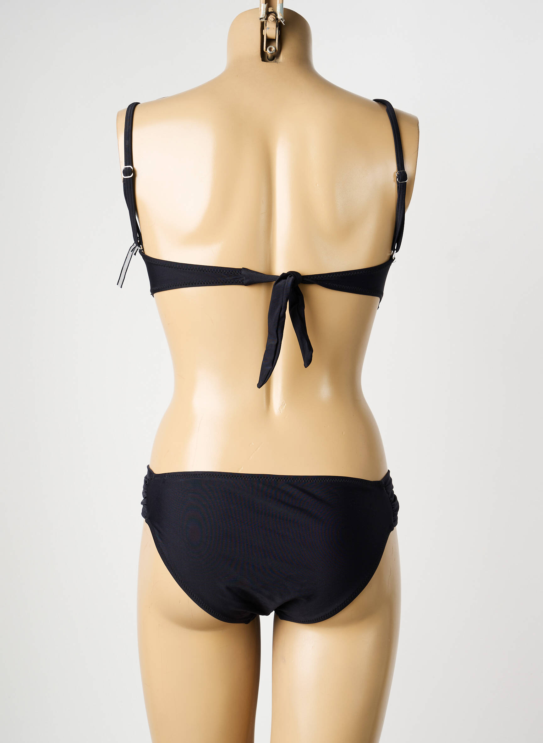 Costum de baie din două piese top sutien modelat top sutien modelat negru MISS CARAÏBES femeie