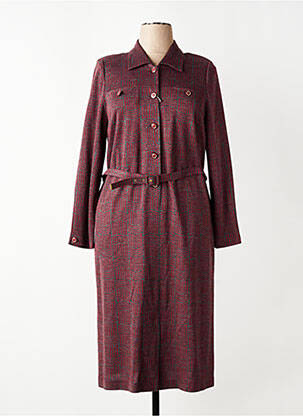 Rochie midi mâneci lungi mâneci lungi roșu FRANCE RIVOIRE femeie