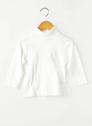 Maletă mâneci lungi mâneci lungi alb PETIT BATEAU copil