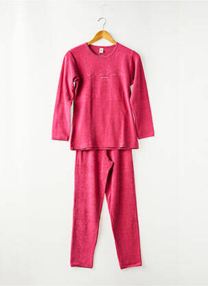 Pijama guler rotund roz PETIT BATEAU fată