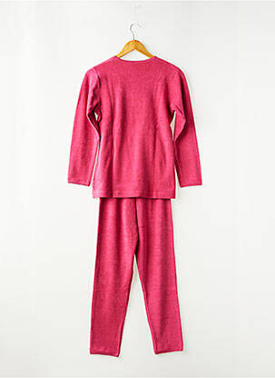 Pijama guler rotund roz PETIT BATEAU fată