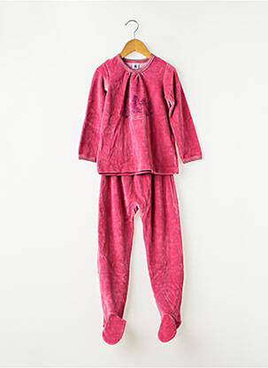 Pijama croială dreaptă roz PETIT BATEAU fată