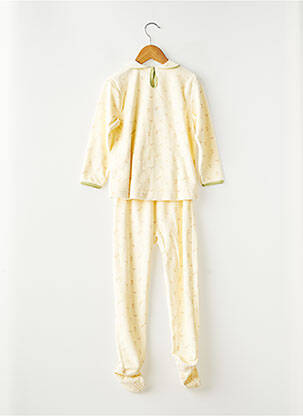 Pijama imprimat fantezie galben PETIT BATEAU fată
