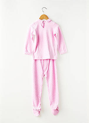 Pijama imprimat fantezie roz PETIT BATEAU fată