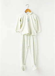 Pijama imprimeu fantezie verde PETIT BATEAU fată