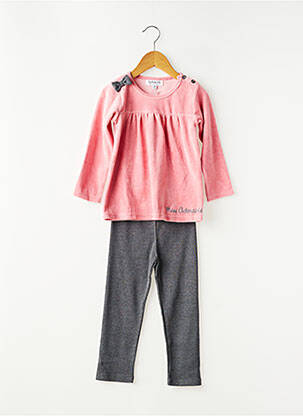Pijama talie elastică roz BULLE DE BB fată