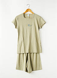 Pijama mâneci scurte verde PETIT BATEAU băiat