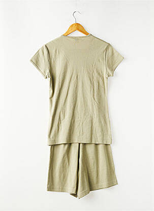 Pijama țesătură jerseu verde PETIT BATEAU fată