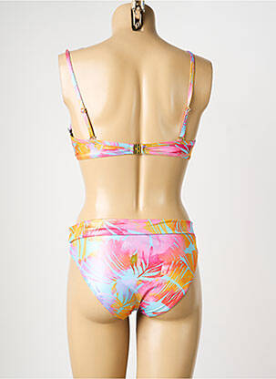 Costum de baie din două piese top sutien modelat top sutien modelat roz MISS CARAÏBES femeie