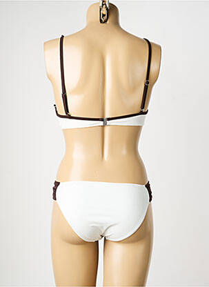 Costum de baie din două piese top sutien modelat top sutien modelat alb MISS CARAÏBES femeie