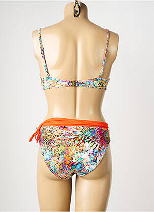 Costum de baie din două piese top sutien modelat top sutien modelat portocaliu MISS CARAÏBES femeie