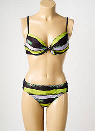 Costum de baie din două piese top sutien modelat top sutien modelat verde MISS CARAÏBES femeie