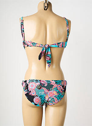 Costum de baie din două piese top sutien modelat top sutien modelat albastru ESCORT femeie