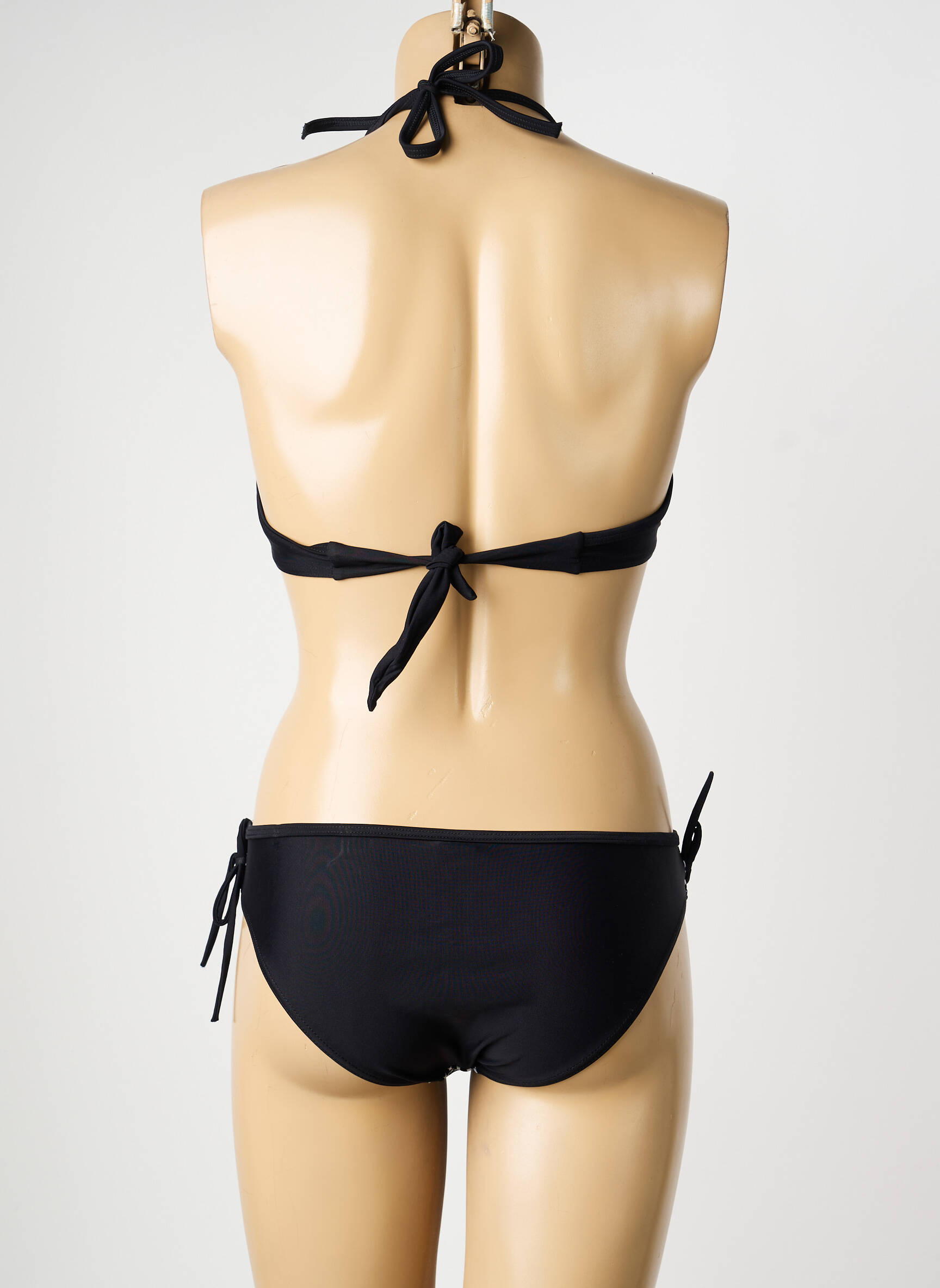 Costum de baie din două piese top sutien modelat top sutien modelat negru PLATJA femeie