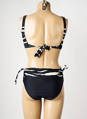 Costum de baie din două piese elasticitate sutien cu susținere înaltă și burete detașabil negru SUN PROJECT femeie