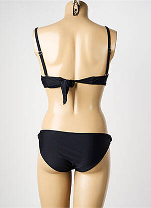Costum de baie din două piese elasticitate top sutien modelat negru ESCORT femeie