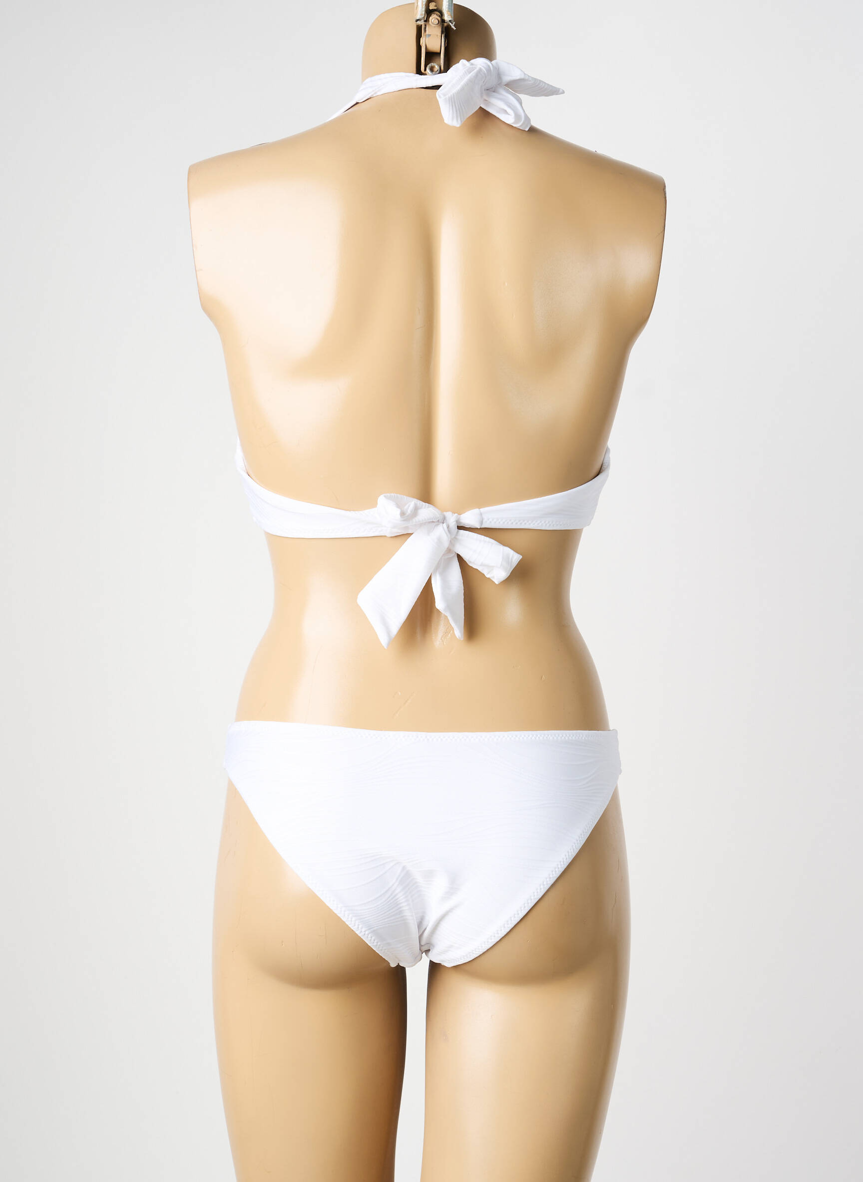 Costum de baie din două piese elasticitate sutien cu susținere înaltă și burete detașabil alb ADMAS femeie
