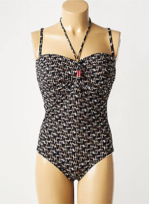 Costum de baie dintr-o singură piesă imprimeu fantezie top sutien modelat negru TRIUMPH femeie