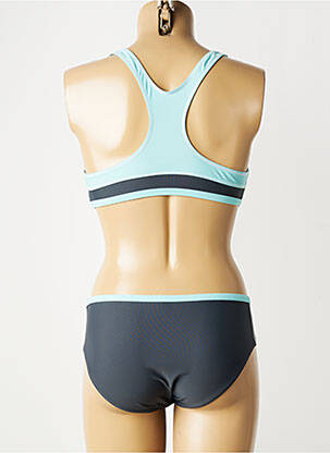 Costum de baie din două piese elasticitate sutiene gri SUN BEACH femeie