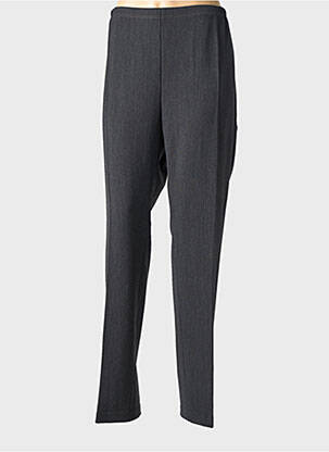 Pantalon drept talie elastică mărime normală gri GUY DUBOUIS femeie
